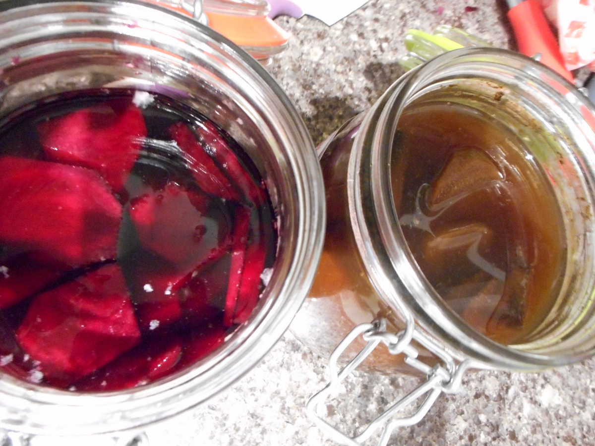 Pots de betteraves